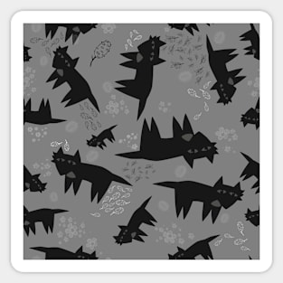 Tasmanian Devil Greys Sticker